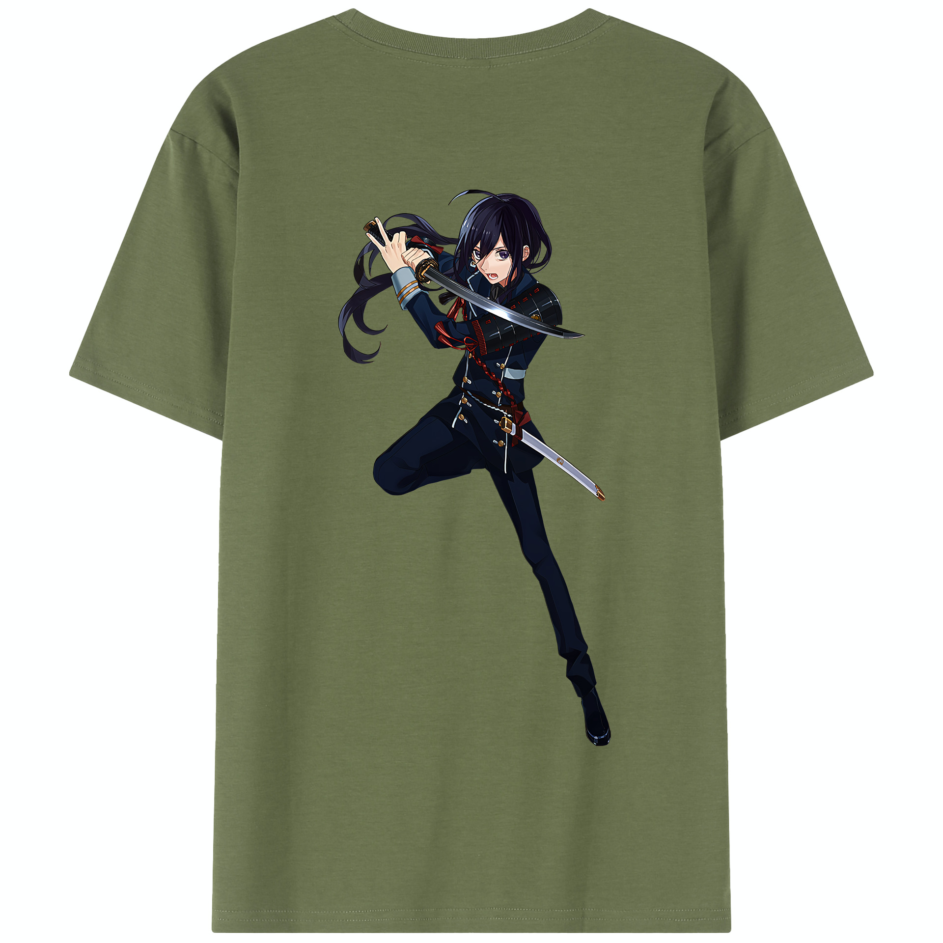 （画像用） 刀剣乱舞 Touken Ranbu 綿100％半袖Tシャツ（背面プリント）